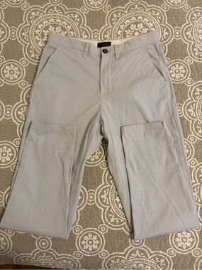 Ter Baker light gray cotton/lyocell blend stretch chino